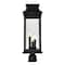 Cwi Lighting Milford 3 Light Outdoor Black Lantern Head 0418PT7L-3 - alternate 4